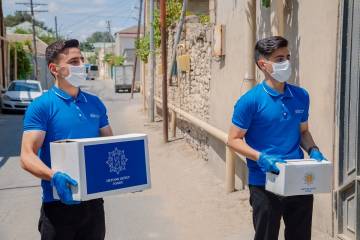 Heydər Əliyev Fondu Qurban bayramı münasibətilə aztəminatlı ailələrə qurban payları çatdırıb