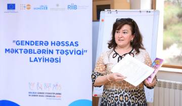 Məktəblərdə gender bərabərliyini təşviq etmək üçün müəllimlər Avropa İttifaqı tərəfindən maliyyələşdirilən təlimdə iştirak edib.