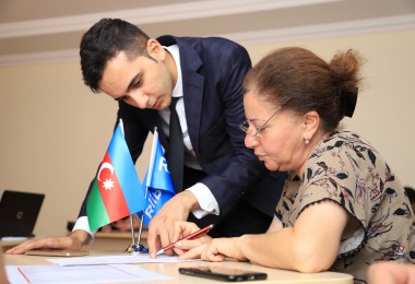 RİİB Yevlax rayonunda “Yığım oyunu” təlimi təşkil edib