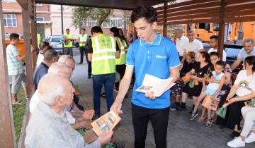 RİİB könüllüləri bərk məişət tullantılarının yığılması, daşınması və çeşidlənməsi layihəsi çərçivəsində maarifləndirmə tədbirlərinə dəstək olublar