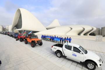 Azərbaycan Avtomobil Federasiyasının təşkilatçılığı ilə yolsuzluq avtomobillərinin yürüşü keçirilib