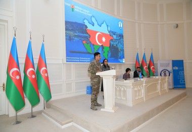Gəncədə RİİB könüllülərinin və region gənclərinin iştirakı ilə vətənpərvərlik mövzusunda tədbir keçirilib
