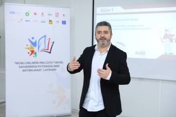 Müəllimlərin inklüziv təhsil sahəsində bilik və bacarıqlarının artırılması məqsədilə təlimçilər üçün təlim (ToT) proqramı keçirilib
