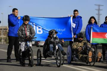 Beynəlxalq Əlilliyi Olan Şəxslər Gününə həsr edilmiş inklüziv velosiped yürüşü təşkil olunub