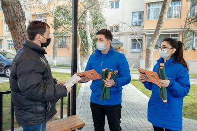 RİİB könüllüləri paytaxtın təmizliyi və ətraf mühitin qorunmasına yönləmiş sosial aksiyada iştirak ediblər